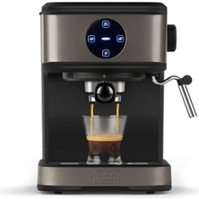 Black + Decker BXCO850E - Espresso Kahve Makinesi, 20BAR, 850W, 1.5l, Paslanmaz Çelik