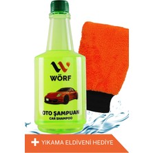 Wörf Oto Şampuanı 750 ml + Yıkama Eldiveni