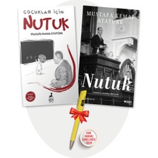 Çocuklar Için Nutuk + Nutuk (Mustafa Kemal Atatürk) 2 Kitap + Alfa Moda Lisanslı Kalem Hediye