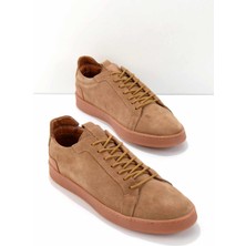 Bambi Tütün Süet Leather Erkek Casual Ayakkabı E01585691302