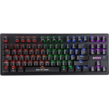 Marvo KG901TR Wired Jixian Blue Switch TKL Rainbow Full Mekanik Profesyonel Gaming Klavye