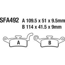 Ön Fren Disk Balatası SFA492 Bws 125