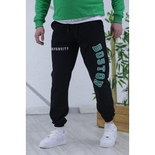 Wafrazon Boston Baskılı Erkek Yazlık Ince Eşofman Altı 07