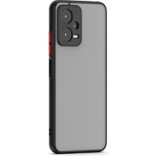 MTK Moveteck Xiaomi Poco X5 5g Uyumlu Kılıf Kamera Korumalı Arkası Mat Tuşları Renkli Silikon + Hayalet Cam Set