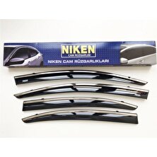 Niken Fiat Linea Kromlu Cam Rüzgarlığı 4'lü Set (2007-2017)