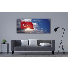 Bestablo Türk Bayarağı Kanvas Tablo