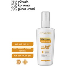 Covenile Spf 50+ Yüz ve Vücut Güneş Kremi Tüm Cilt Tipleri İçin Çok Yönlü Yüksek Koruma 125 ml