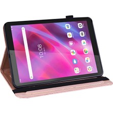 Xfashion Lenovo Sekmesi M8 Gen 4 Pu Deri Tablet Stand Çiçek Çiçek Baskı Cüzdan Tablet Kapağı (Yurt Dışından)