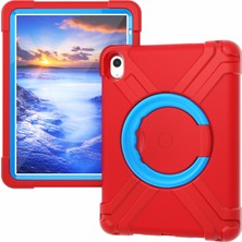 Xfashion Apple Pad 10.9 (2022) 360 Derecelik Rotasyon Kickstand Tablet Kapağı Askeri Damla Önleyici Koruma Pc + Tpu Kasası (Yurt Dışından)