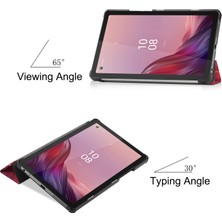 Xfashion Üçlü Stand Tablet Kılıfı Lenovo Tab M9 Desen Baskı Pu Deri + Pc Koruyucu Kapak (Yurt Dışından)