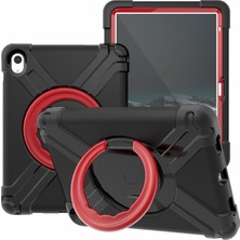 Xfashion Apple Pad 10.9 (2022) 360 Derecelik Rotasyon Kickstand Tablet Kapağı Askeri Damla Önleyici Koruma Pc + Tpu Kasası (Yurt Dışından)