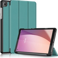 Xfashion Lenovo Tab M8 Gen 4 TB-300FU Üçlü Stand Söküslü Renkli Pu Deri Tablet Kapak (Yurt Dışından)