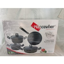 Hascevher Germanitium 7 Parça Granit Tencere Seti