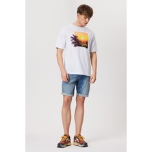 Lee Cooper Elyo 4 Erkek Jean Şort Denım