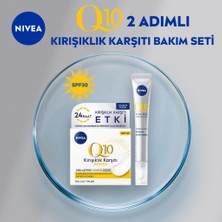 Nıvea Q10 2 Adımlı Bakım Seti, Gündüz Kremi SPF30 ve Cilt Serumu Anında Etkili 15 ml