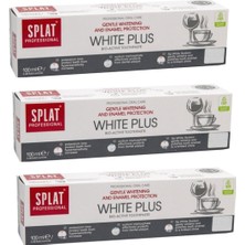 Splat Professional White Plus 100 Ml Mine Koruması Ve Beyazlatma Diş Macunu 3 Adet