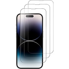 Case 4U Apple iPhone 11 Pro Temperli Ekran Koruyucu Kırılmaz Cam Ekonomik 3'lü Paket Şeffaf