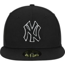 Angelika Ny Hip Hop Siyah Çift Nakışlı Unisex Cap Şapka