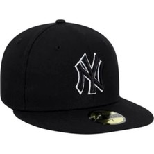 Angelika Ny Hip Hop Siyah Çift Nakışlı Unisex Cap Şapka