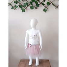 Babyrose Kız Çocuk Takım, Convers Baskılı Tütü Etekli Takım