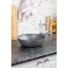 Bernardo Pietra - 28 cm Granit Wok Tava