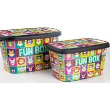 Realfoni Oyuncak Kutusu Saklama Kutusu Seti 3'lü Funbox