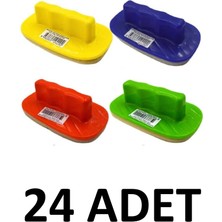 24 Adet Yazı Tahtası  Silgisi Plastik Karışık Renk