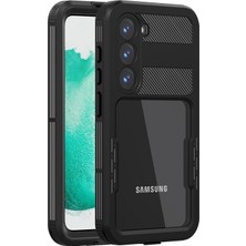 Microsonic Samsung Galaxy S23 Kılıf Waterproof 360 Full Body Protective Siyah