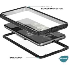 Microsonic S23 Ultra Kılıf Waterproof 360 Full Body Protective Siyah