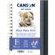Canson Spiralli Artbook Blok Defter Mixed Media 28 Yp. A4