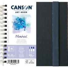 Canson Spiralli Artbook Blok Defter Montval 24 Yp. 20X20CM