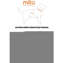 Mita Air Mesh Kedi Köpek Göğüs Tasması Çift Reflektörlü, Terletmeyen Benetton / Benetton