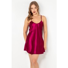 Miorre Ince Askılı Mini Saten Gecelik