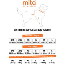 Mita Air Mesh Kedi Köpek Göğüs Tasması Çift Reflektörlü, Terletmeyen Lila / Lilac