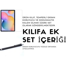 MTK Moveteck Honor Pad 8 12.0 Inç Tablet Uyumlu Kılıf 360 Dönebilen Zırh Kılıf + Ekran Koruyucu + Dokunmatik Kalem 360 Derece Koruma Seti 3in4