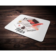 Hediye Zengini Kişiye Özel Noter Tasarımlı Mouse Pad
