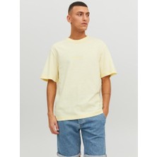 Jack & Jones Jorfaded Erkek Bisiklet Yaka Tişört Sarı 12234809 Xl - Sarı