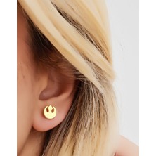 Dkmn Silver Star Wars Rebels Sembol Küpe 925 Ayar Unisex Gümüş Küpe