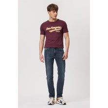 Lee Cooper Jack Erkek Slım Dar Kesim Yüksek Bel Dar Paça Jean Pantolon Gri