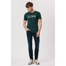 Lee Cooper Jeff Erkek Skınny Süper Dar Kesim Normal Bel Dar Paça Jean Pantolon Mavi