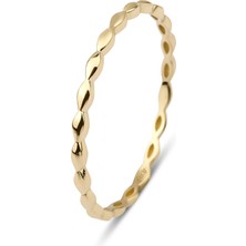 Kairos Jewelry 14 Ayar Altın Tamtur Yaprak Yüzük KRS091-14GR