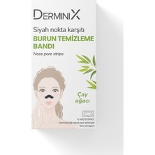 Derminix Çay Ağacı Özlü Siyah Nokta Karşıtı Burun Temizleme Bandı