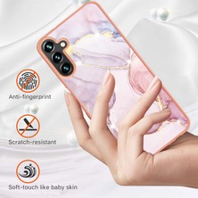 Eabhulie Samsung Galaxy A13 5g Için Mermer Şık Desenli Tpu Tampon Telefon Kılıfı - Rose Gold (Yurt Dışından)