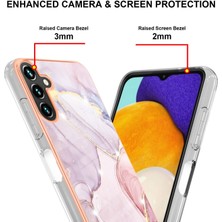 Eabhulie Samsung Galaxy A13 5g Için Mermer Şık Desenli Tpu Tampon Telefon Kılıfı - Rose Gold (Yurt Dışından)