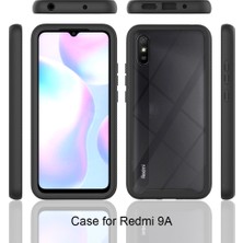 Eabhulie Xiaomi Redmi 9A Için Dahili Ekran Koruyucu Tam Gövde Koruma Telefon Kılıfı - Lacivert (Yurt Dışından)