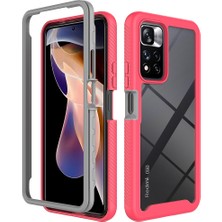 Eabhulie Xiaomi Redmi Note 11 Pro+ 5g Için Hibrit Bumper Tam Koruma Telefon Kılıfı - Pembe (Yurt Dışından)