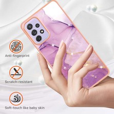 Eabhulie Samsung Galaxy A23 4g / 5g Için Mermer Şık Desenli Tpu Tampon Telefon Kılıfı - Pembe (Yurt Dışından)