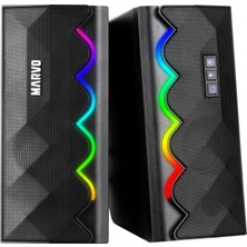 Marvo SG-269 GT60 Wired / Wireless  2.0 Stero Rgb Gaming Speaker