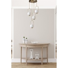Lumexx Ahu 4 Lü Tepsili Beyaz Camlı Eskitme Sarkıt