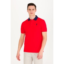 U.S. Polo Assn. Erkek Kırmızı Polo Yaka Tişört 50264895-VR030